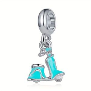 Tiffany Blue Scooter Charm, NEW